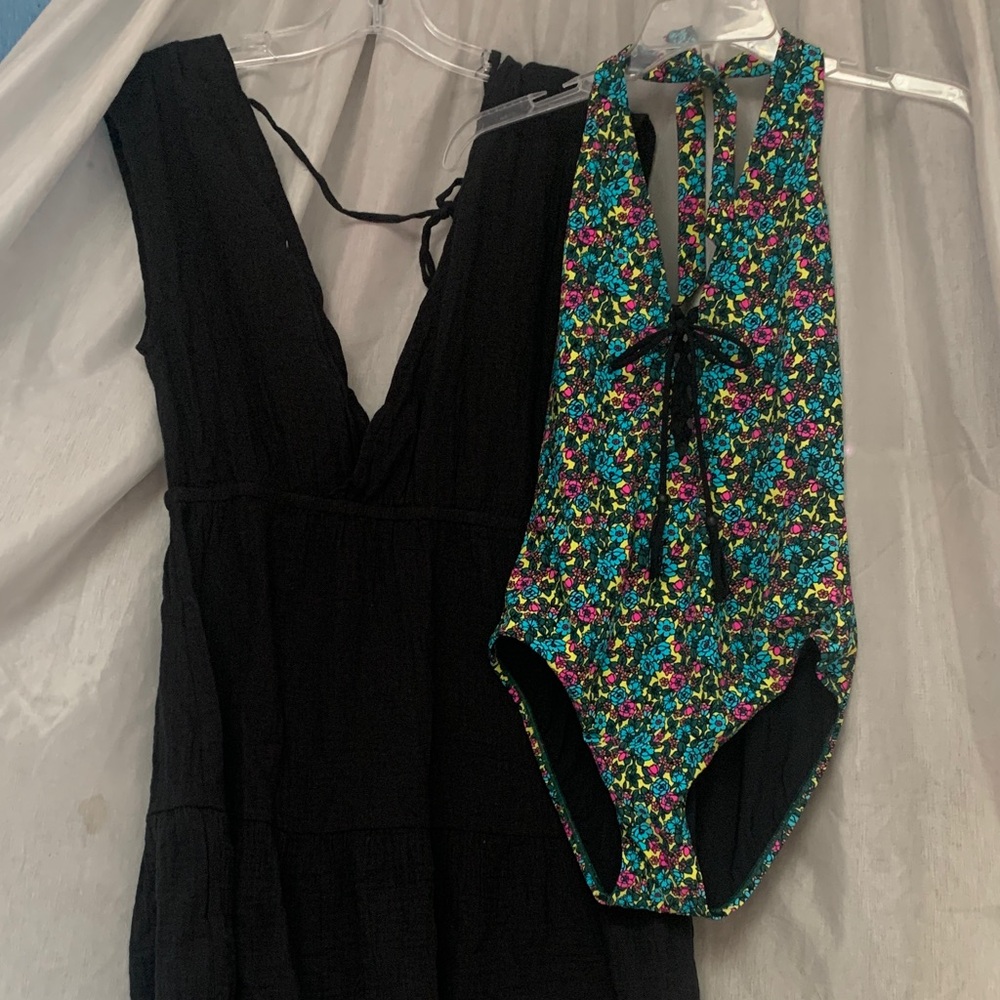 Magicsuit Multicolor Floral One-Piece Swimsuit with Black Trim